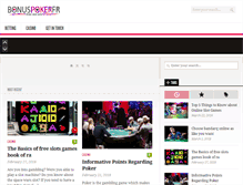 Tablet Screenshot of bonus-poker-fr.com